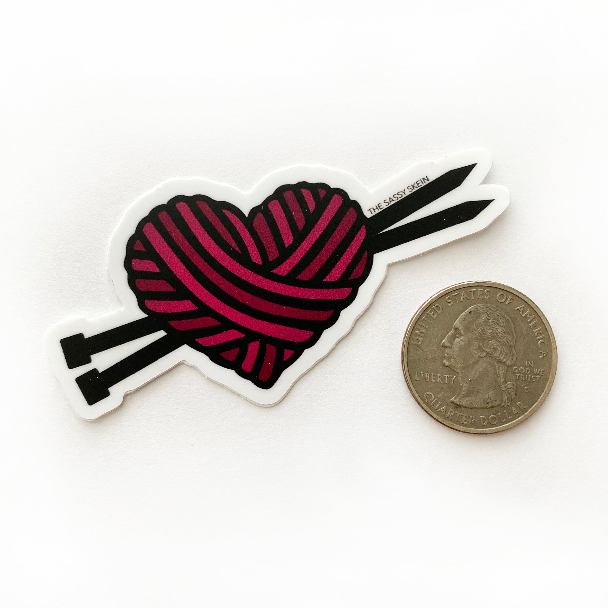 Yarn Heart Sticker